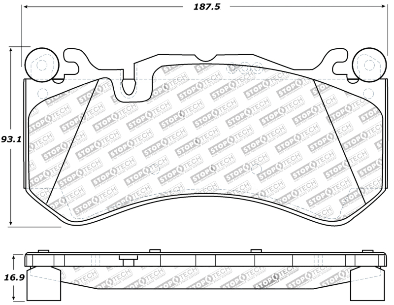 Mercedes-Benz SL600 Brake Pads - Stoptech - Sport - `08-`10