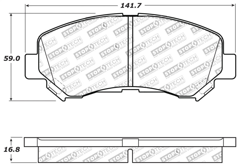 Nissan Rogue Select Brake Pads - Stoptech - ST Sport - `14-`15