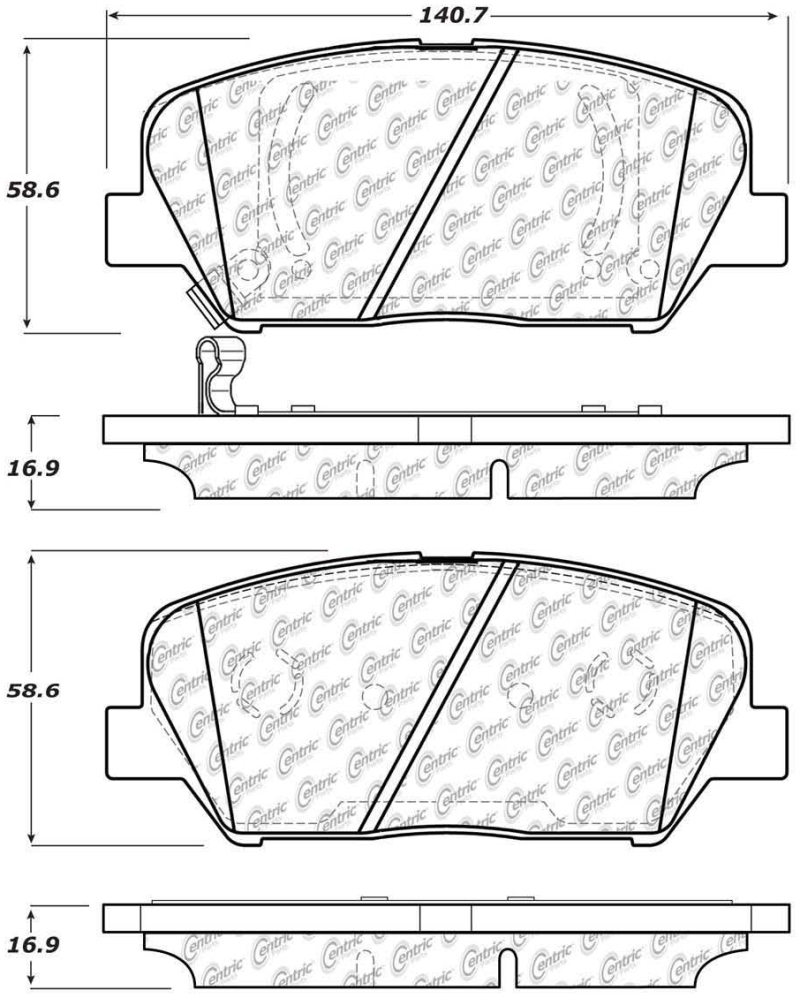 Kia Optima Brake Pads - Front - Stoptech - Street Performance - `11-`15