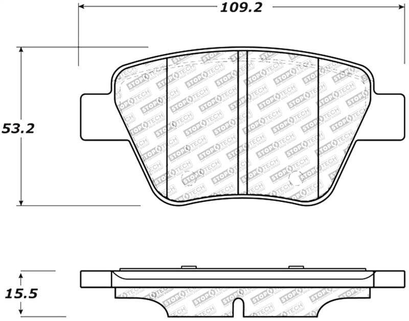 Volkswagen Caddy Brake Pads - Rear - Stoptech - Sport - 2016