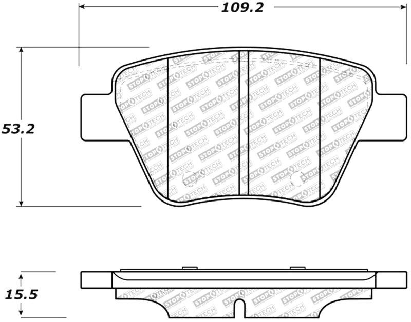 Volkswagen Eos Brake Pads - Rear - Stoptech - Sport - `09-`16