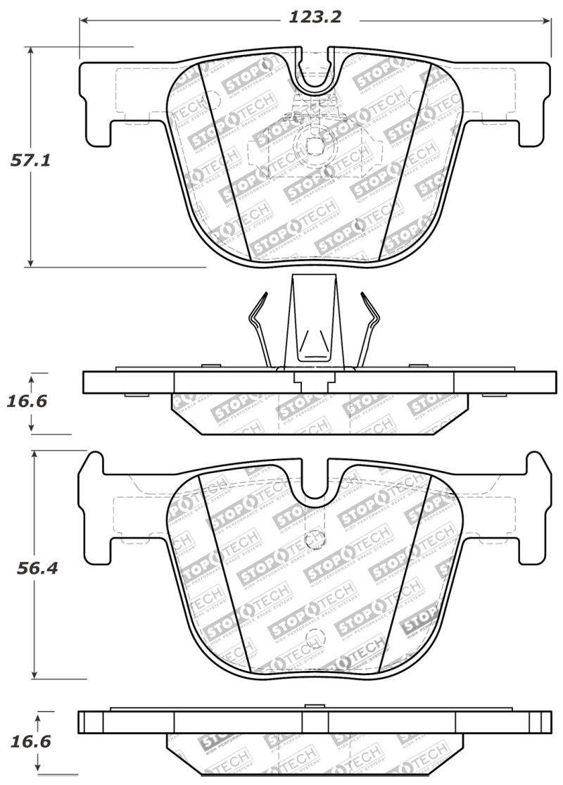 BMW 3 Series Brake Pads - Stoptech - Sport - 2016
