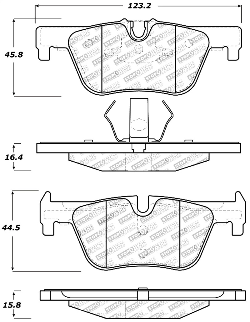 BMW 3 Series Brake Pads - Stoptech - Sport - `13-`18