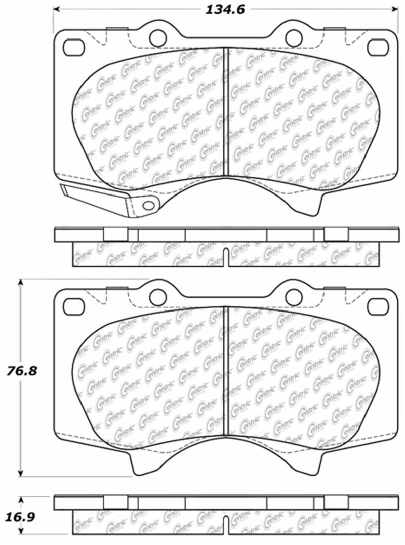 Toyota Sequoia Brake Pads - Front - Stoptech - ST Premium - `01-`07