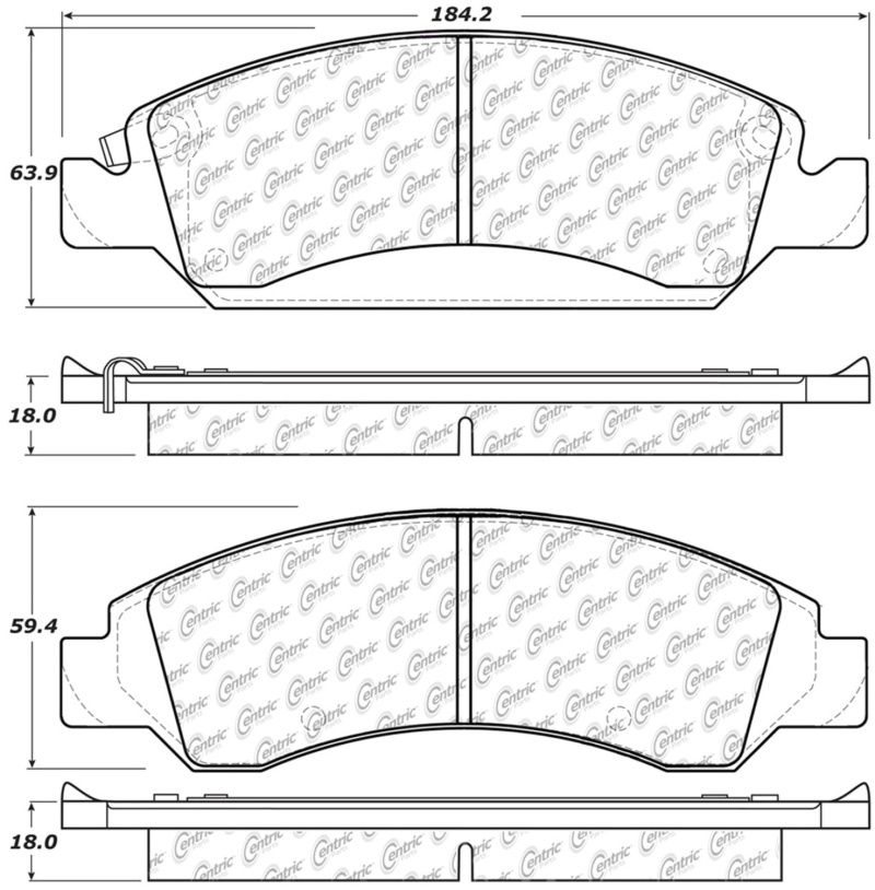 Chevrolet Cheyenne Brake Pads - Front - Stoptech - ST Premium - `10-`17 Chevrolet Cheyenne Brake Pads - Front - Stoptech - ST Premium - `10-`17