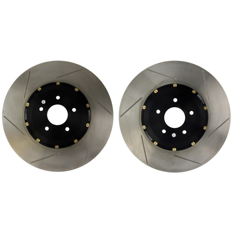 BMW 4 Series Brake Rotors (2) - Front - Stoptech - AeroRotor Drilled - Zinc - 2017
