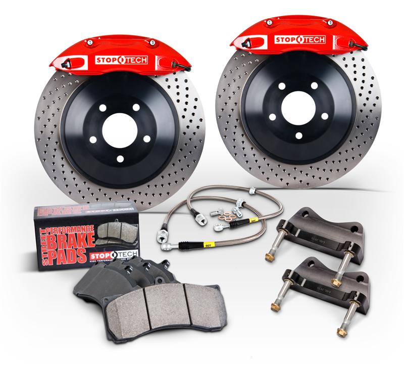 BMW Z3 Big Brake Kit - Front - Stoptech - Touring BBK + Slotted Rotors - Black - `96-`02