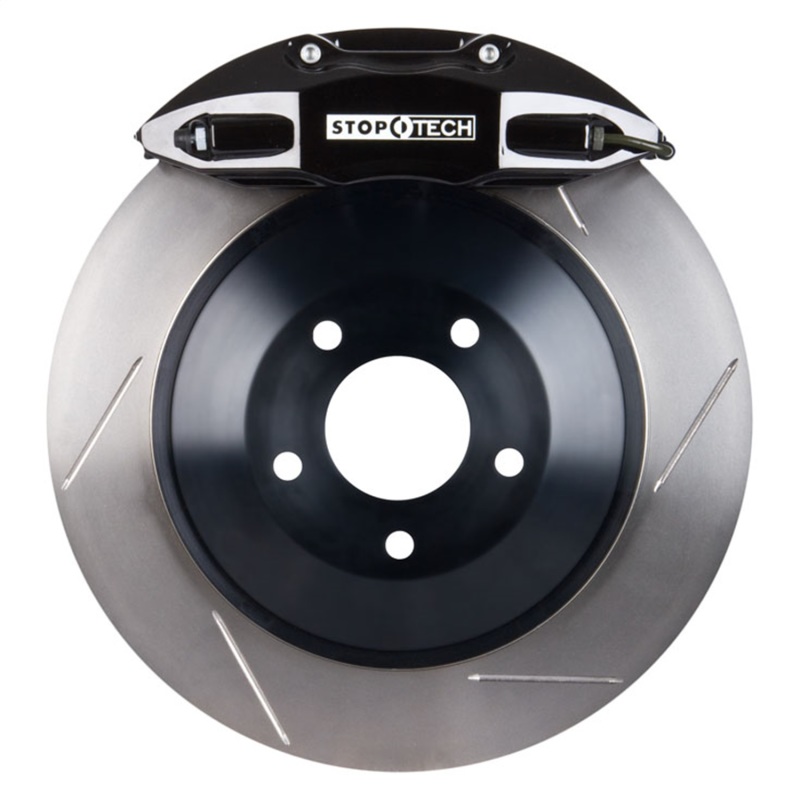 Volkswagen GTI Big Brake Kit - Front - Stoptech - ST-41 Calipers + 328x25mm Slotted 1-Piece Rotors - Black - `06-`13 Volkswagen GTI Big Brake Kit - Front - Stoptech - ST-41 Calipers + 328x25mm Slotted 1-Piece Rotors - Black - `06-`13