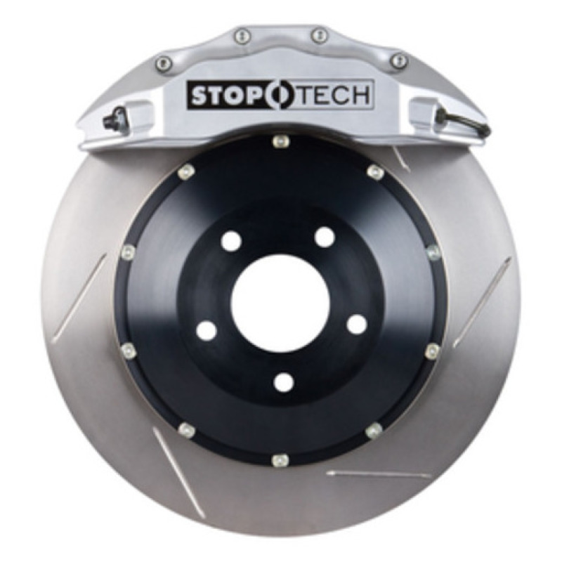 Lexus SC400 Brake Kit - Front - Stoptech - Slotted/Drilled Two-Piece Rotors + Street Performance Pads + ST-60 Calipers - Silver - `92-`00 Lexus SC400 Brake Kit - Front - Stoptech - Slotted/Drilled Two-Piece Rotors + Street Performance Pads + ST-60 Calipers - Silver - `92-`00