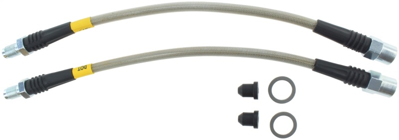 BMW 335i Brake Line Kits - Rear - Stoptech - Stainless Steel Braided - Stainless Steel - `12-`15