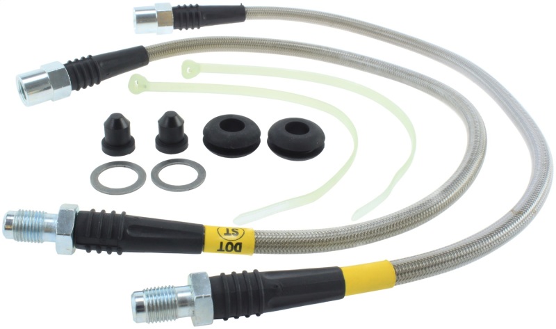Mercedes-Benz SLK Class Brake Line Kit - Front - Stoptech - Stainless Steel - `98-`04