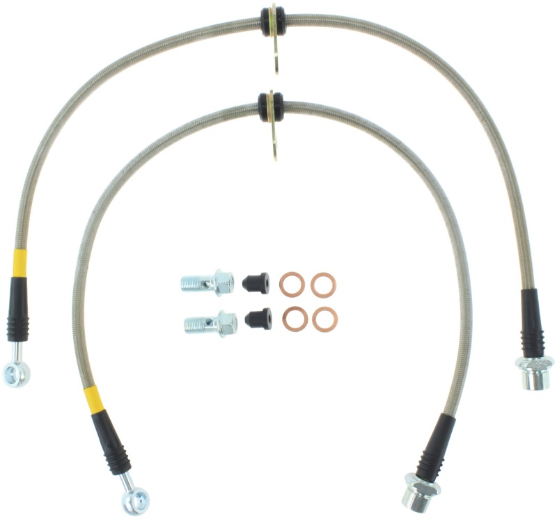 Toyota Corolla Brake Line Kit - Front - Stoptech - StopTech Stainless Steel - Stainless Steel - `03-`08