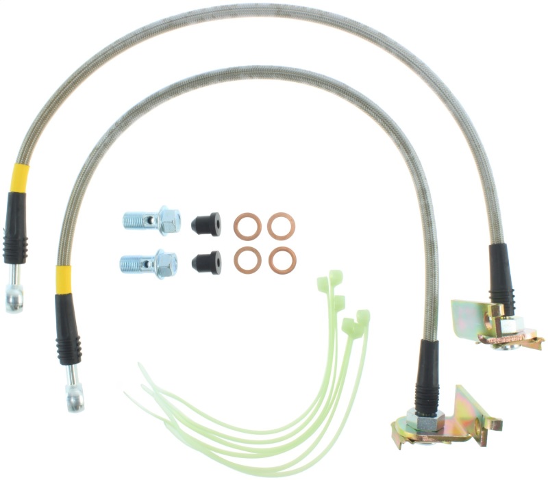 Chrysler PT Cruiser Brake Line Kit - Front - Stoptech - Stainless Steel Braided - Stainless Steel - `01-`10