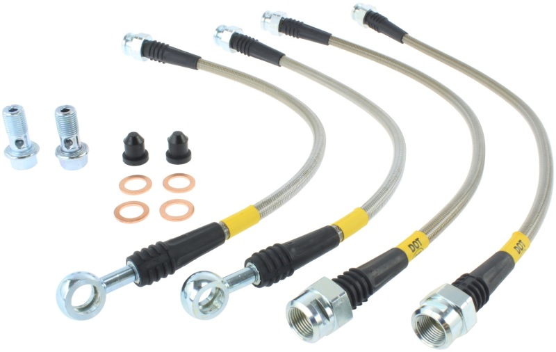 Cadillac Escalade Brake Line Kit - Rear - Stoptech - Stainless Steel Braided - Stainless Steel - `07-`14
