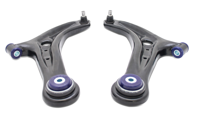 Ford Fiesta Control Arms - Front - Superpro - Lower Control Arm Set w/ Preinstalled SuperPro Bushings - `14-`19