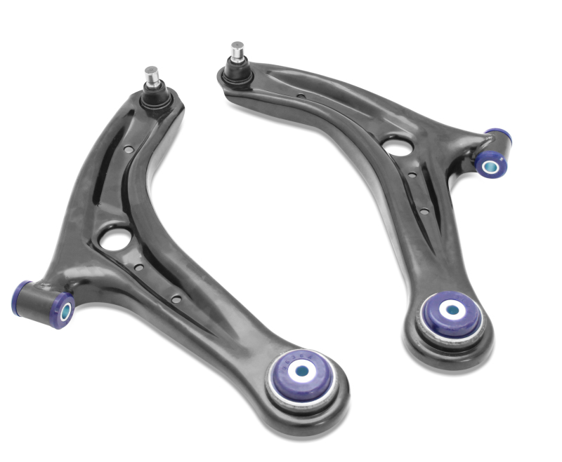 Ford Fiesta Control Arms - Front - Superpro - Lower Control Arm Set w/ Preinstalled SuperPro Bushings - `14-`19