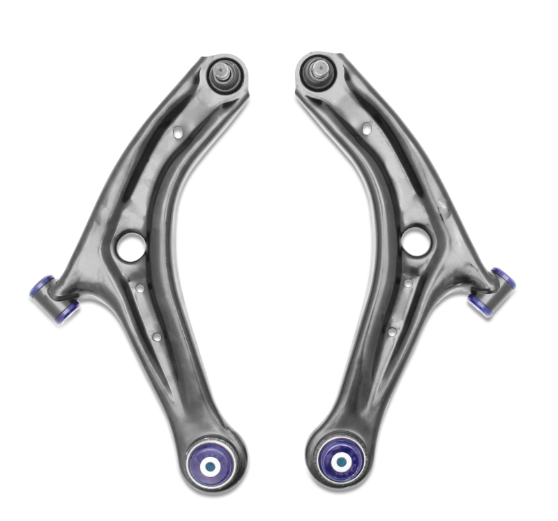 Ford Fiesta Control Arms - Front - Superpro - Lower Control Arm Set w/ Preinstalled SuperPro Bushings - `14-`19