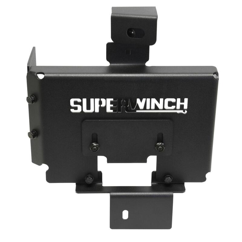 Jeep Gladiator Auxiliary Battery Mount - Superwinch - AuxBatteryKit, Battery Tray - Black/Red - `18-`24