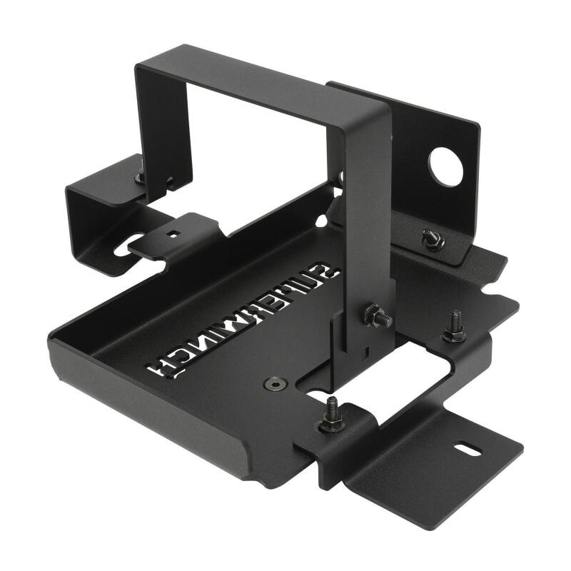 Jeep Gladiator Auxiliary Battery Mount - Superwinch - AuxBatteryKit, Battery Tray - Black/Red - `18-`24