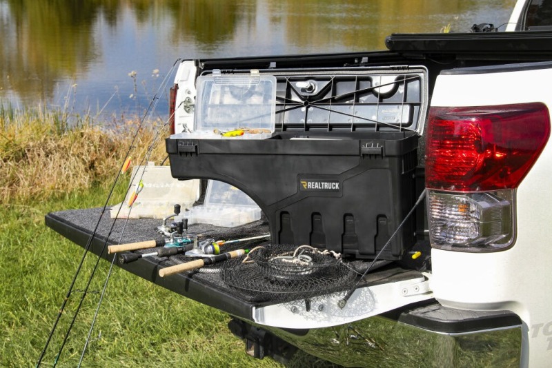 Ford Ranger Truck Bed Storage Box - Passenger Side - Undercover - SwingCase - Black - `24-`25
