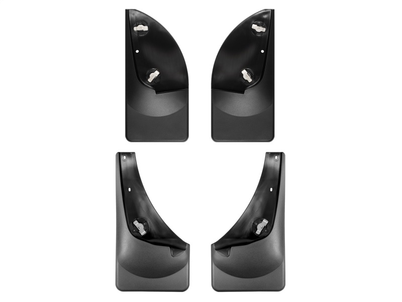 Ford F350 Mud Flap Kit - WeatherTech - No-Drill DigitalFit - Black - `99-`07