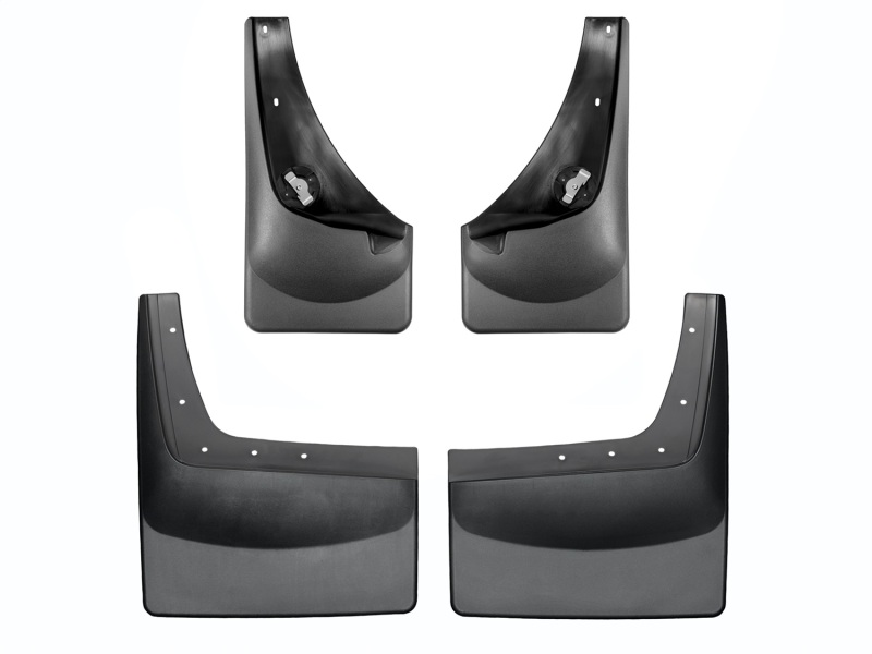Ford F550 Mudflaps - WeatherTech - No-Drill DigitalFit - Black - `01-`07