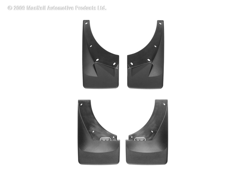 Chevrolet Suburban Mud Flap Kit - WeatherTech - No-Drill DigitalFit - Black - `07-`08