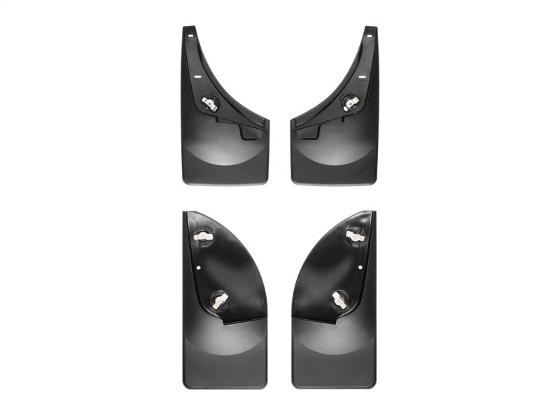 Ford F550 Mud Flaps - WeatherTech - No-Drill DigitalFit - Black - `08-`10