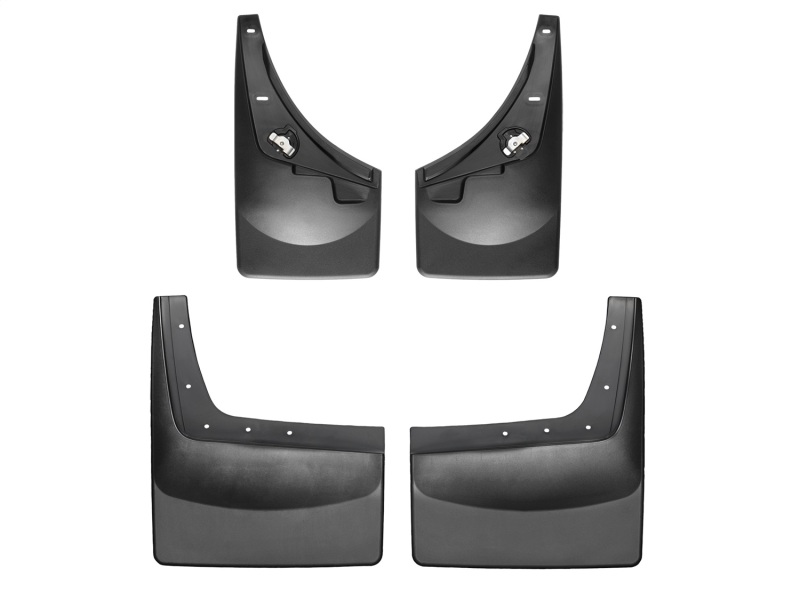 Ford F450 Mudflaps - WeatherTech - No-Drill DigitalFit - Black - `08-`10