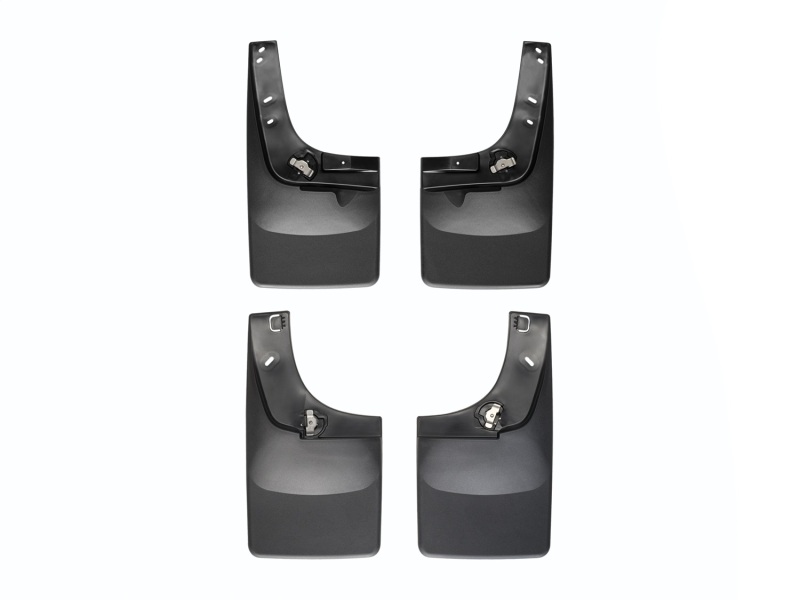 Ford F450 Mud Flaps - WeatherTech - No-Drill DigitalFit - Black - `08-`10