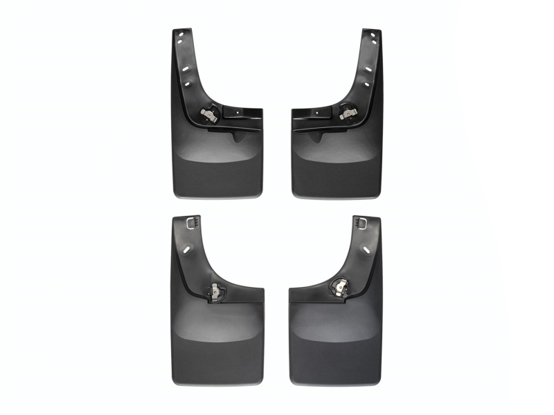 Ford F450 Mud Flaps - WeatherTech - No-Drill DigitalFit - Black - `08-`10