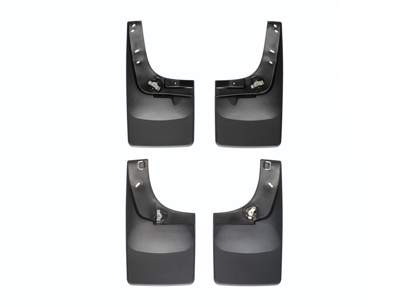Ford F550 Mud Flaps - WeatherTech - No-Drill DigitalFit - Black - `08-`10