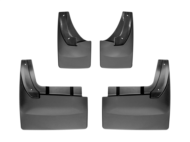 Dodge Ram 3500 Mud Flap Kit - WeatherTech - No-Drill DigitalFit - Black - `10-`27