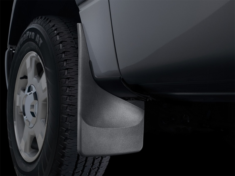 Ford F350 Mud Flaps - WeatherTech - No-Drill DigitalFit - Black - `11-`27