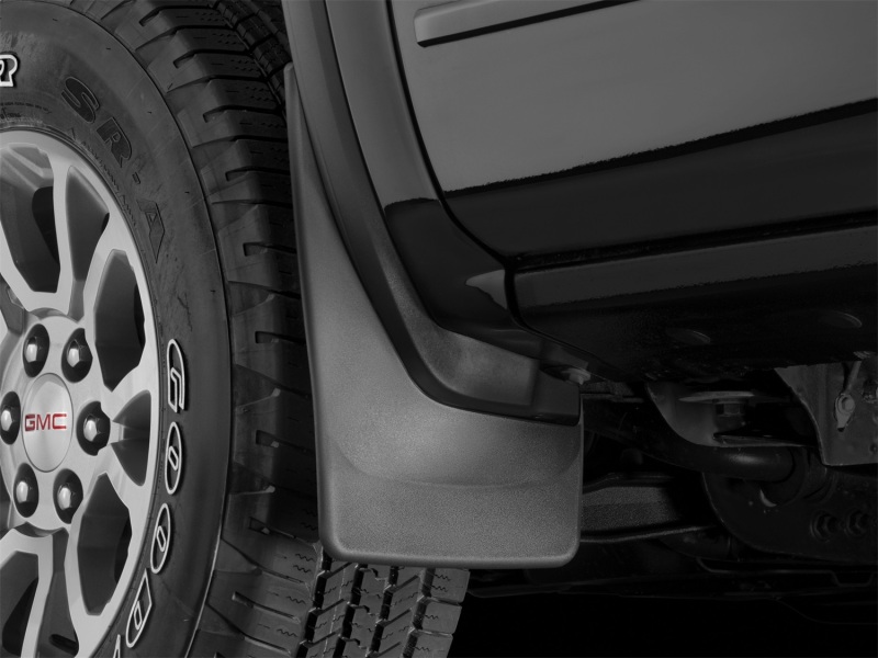GMC Sierra Mud Flaps - WeatherTech - No-Drill DigitalFit - Black - `14-`27