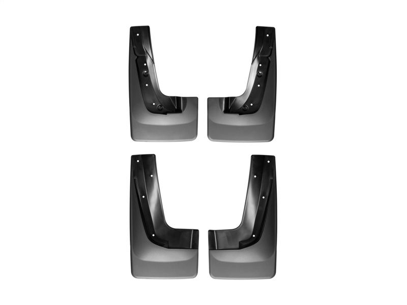 GMC Acadia Mud Flaps - Front + Rear - WeatherTech - No-Drill DigitalFit - Black - `07-`12