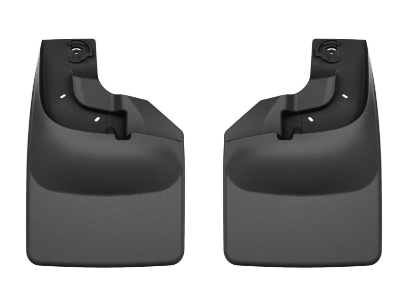 Ford F-450 Mud Flaps - Front - WeatherTech - No-Drill DigitalFit - Black - `17-`27