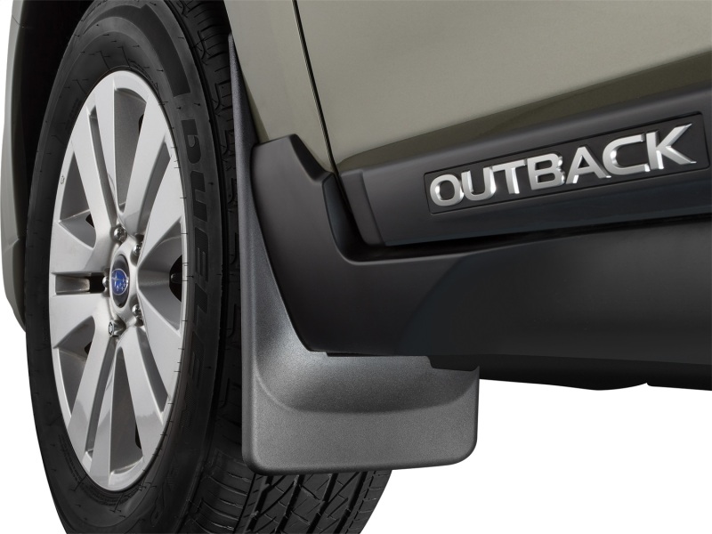 Subaru Outback Mud Flaps - WeatherTech - No-Drill DigitalFit - Black - `15-`27