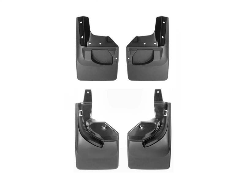 Jeep Wrangler JL Mud Flaps - WeatherTech - No-Drill DigitalFit - Black - `18-`27 Jeep Wrangler JL Mud Flaps - WeatherTech - No-Drill DigitalFit - Black - `18-`27