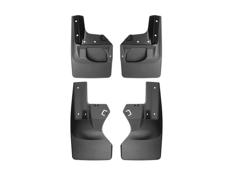 Jeep Gladiator Mud Flaps - WeatherTech - No-Drill DigitalFit - Black - `20-`27 Jeep Gladiator Mud Flaps - WeatherTech - No-Drill DigitalFit - Black - `20-`27