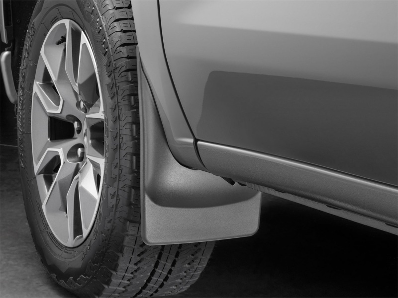 Chevrolet Silverado 1500 Mud Flaps - WeatherTech - No Drill DigitalFit - Black - `19-`27