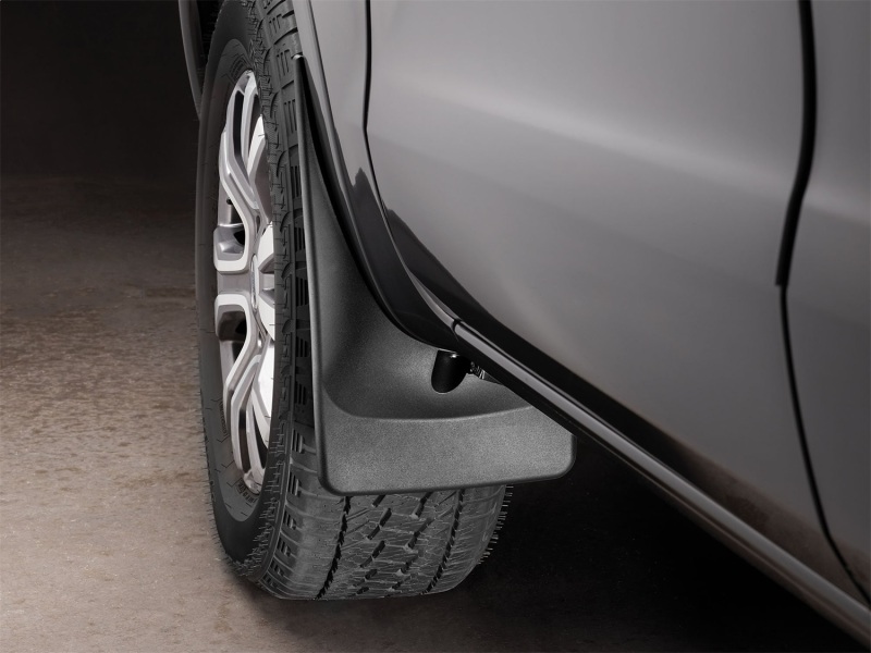 Ford Ranger Mud Flaps - Front - WeatherTech - No-Drill DigitalFit - Black - `19-`27