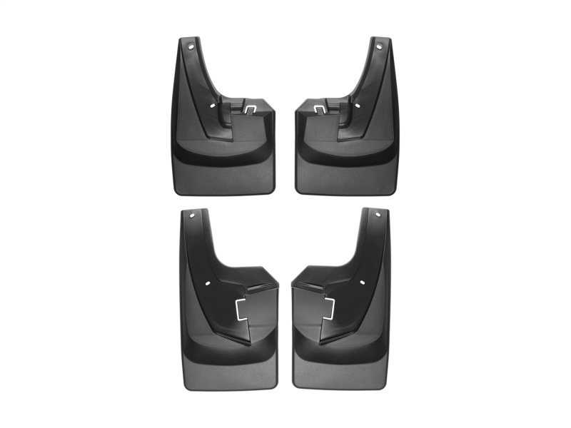 Dodge Ram 3500 Mudflaps - WeatherTech - No-Drill DigitalFit - Black - `19-`27