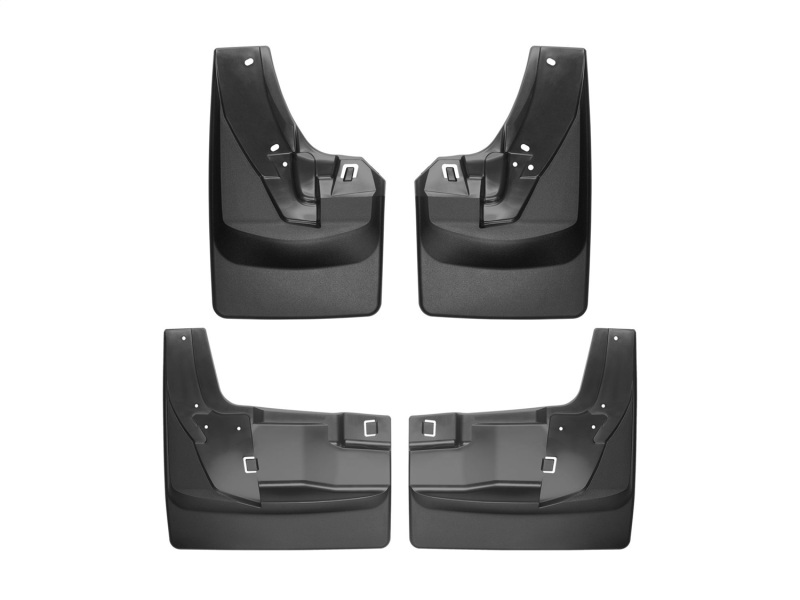 Dodge Ram 2500 Mud Flaps - WeatherTech - No-Drill DigitalFit - Black - `19-`27