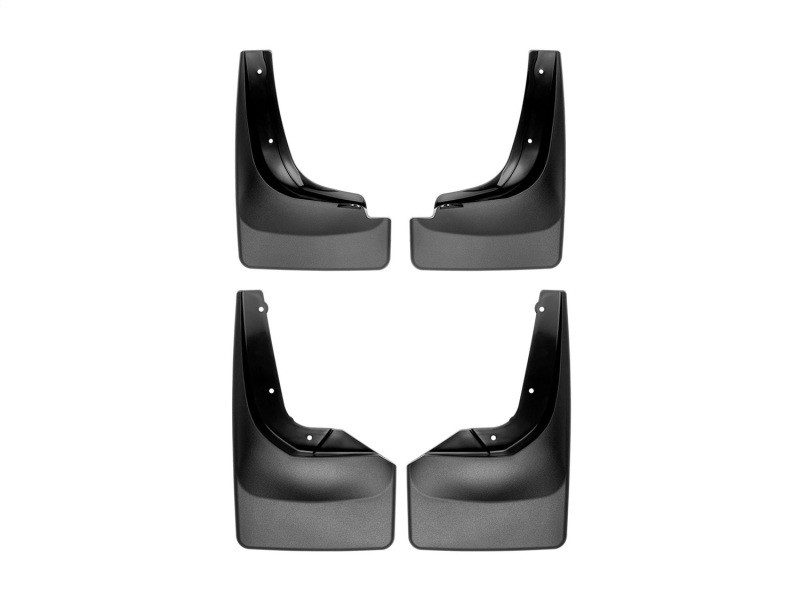 Nissan Titan Mud Flaps - WeatherTech - No-Drill DigitalFit - Black - `17-`27