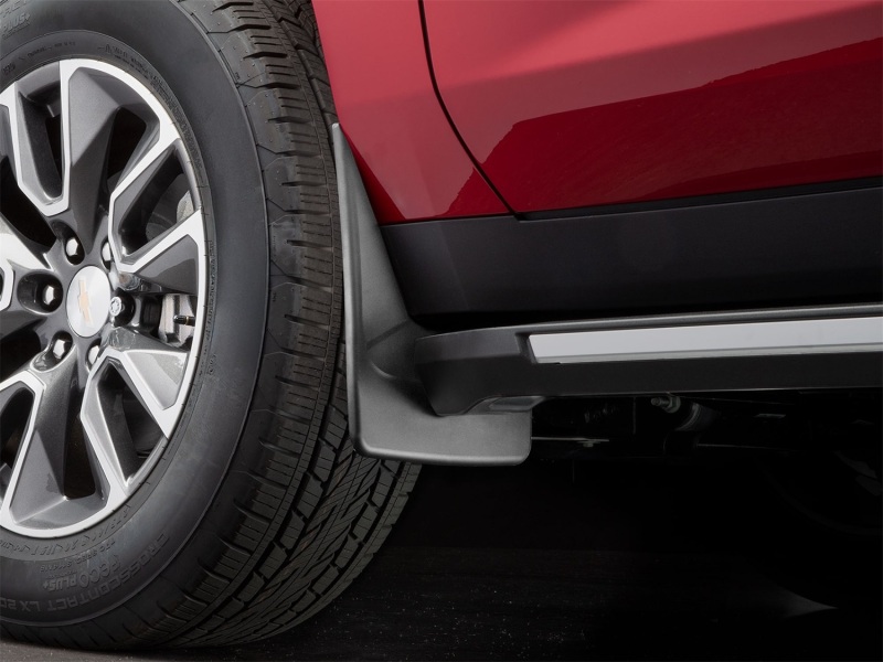 Chevrolet Suburban Mud Flaps - Front - WeatherTech - No Drill DigitalFit - Black - `21-`27