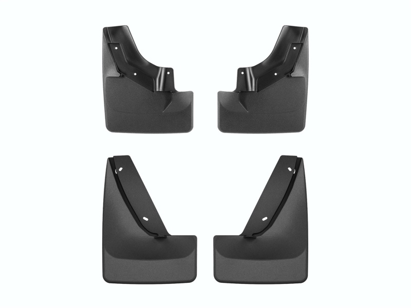 Cadillac Escalade Mud Flaps - Front + Rear - WeatherTech - No-Drill DigitalFit - Black - `25-`26