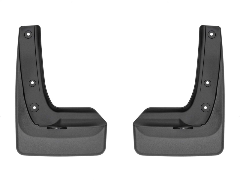 Toyota Highlander Mud Flaps - Front - WeatherTech - No-Drill DigitalFit - Black - `20-`24