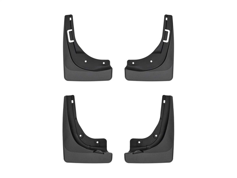 Tesla Model Y MudFlaps - Front + Rear - WeatherTech - No-Drill DigitalFit - Black - `20-`24