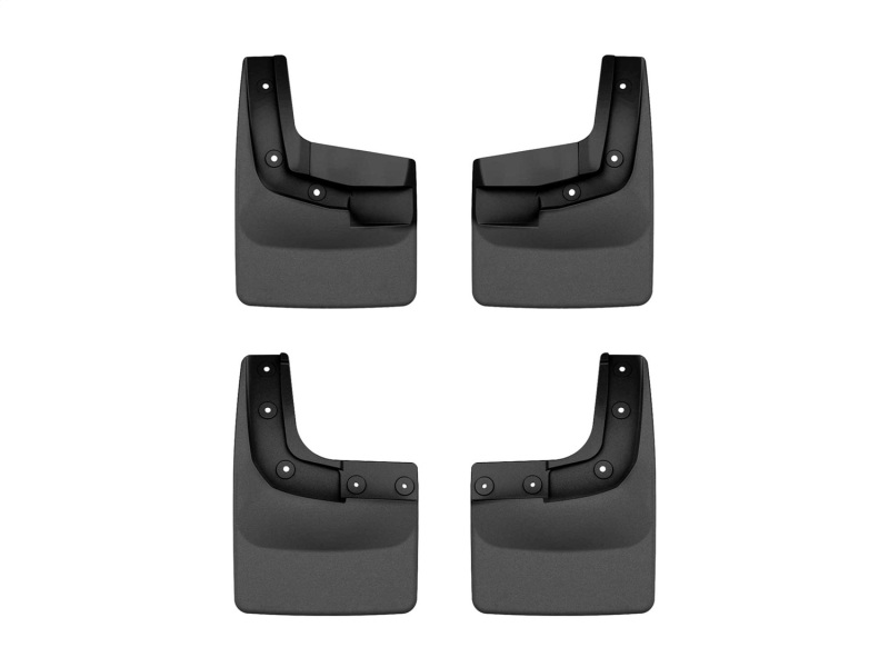 Ford Ranger Mud Flaps - Front + Rear - WeatherTech - No-Drill DigitalFit - Black - 2024+